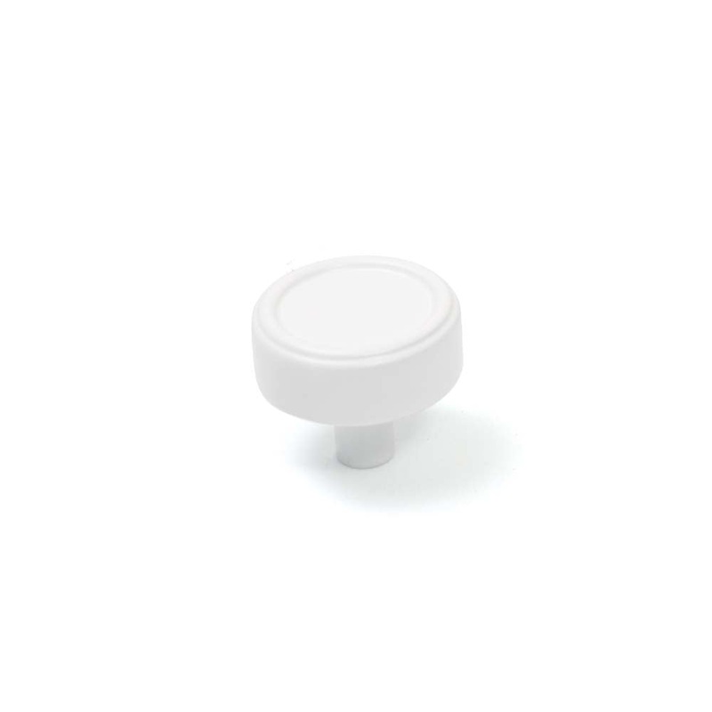 Momo Monaco 36mm Round Knob Matt White