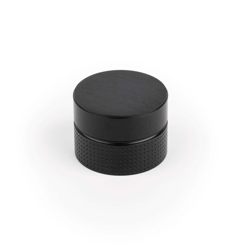 Momo Point Round Knob 40mm Brushed Black