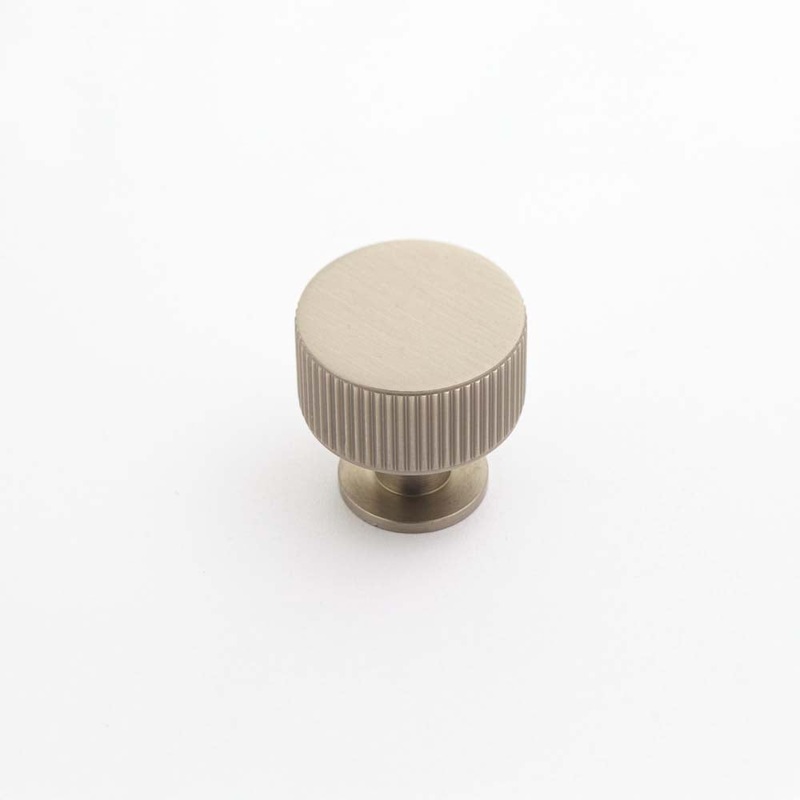 Ridge 30mm Knob Dull Brushed Nickel
