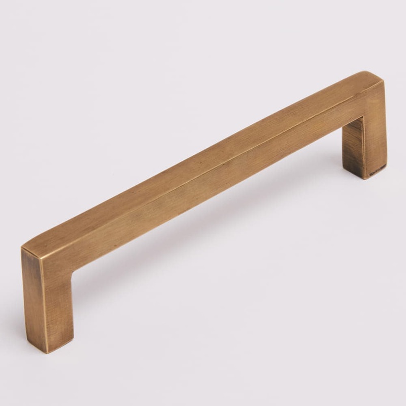 Ascot Handle 128mm Acid Washed Brass