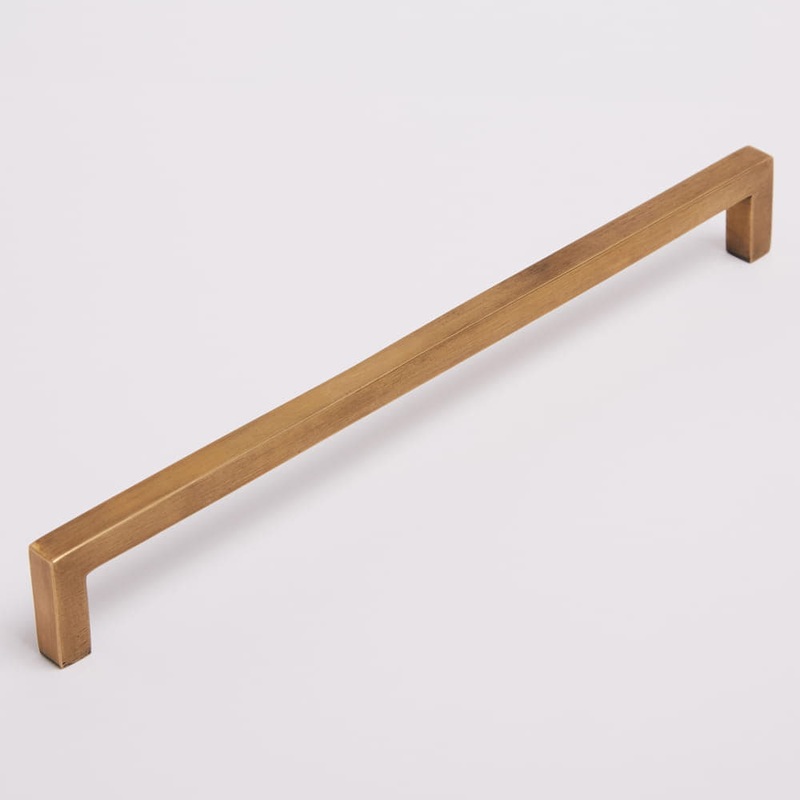 Ascot Handle 256mm Acid Washed Brass