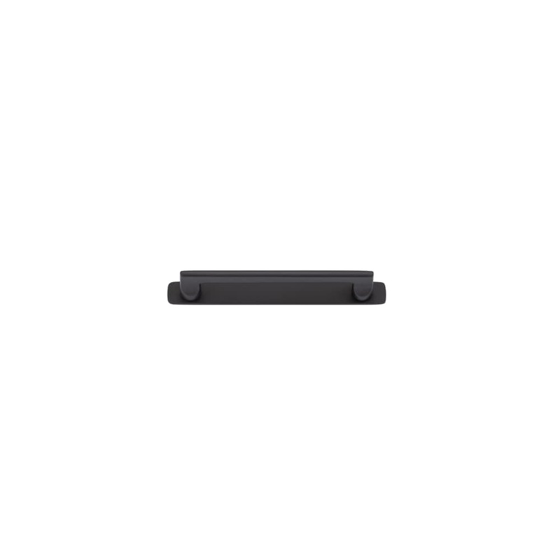 Cabinet Pull Baltimore With Backplate Matt Black 160mm