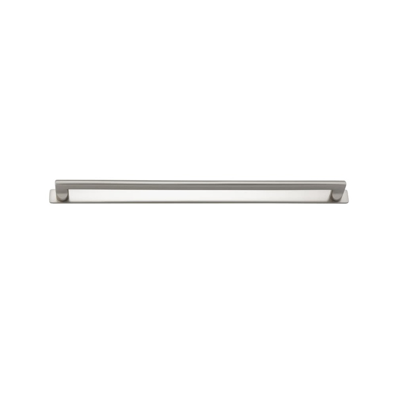 Cabinet Pull Baltimore With Backplate Satin Nickel 450mm