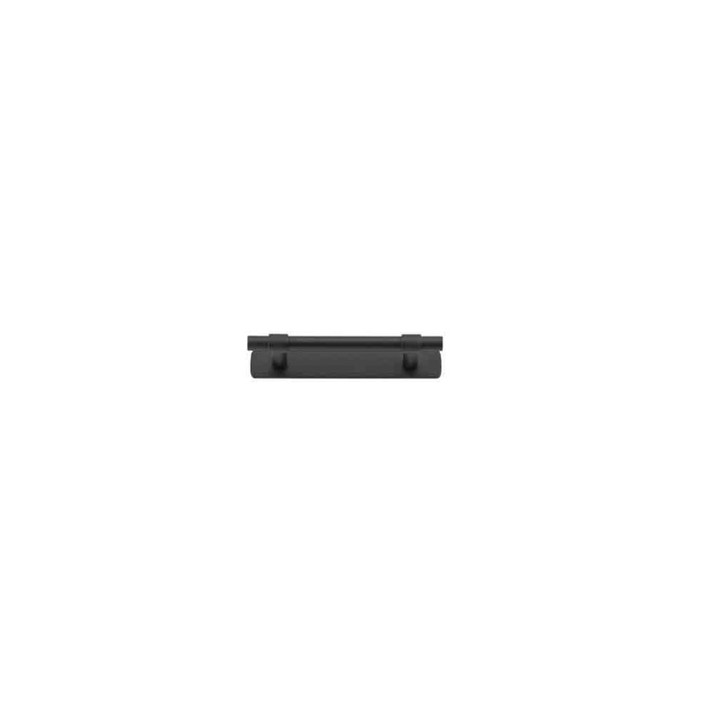 Cabinet Pull Helsinki With Backplate Matt Black 96mm