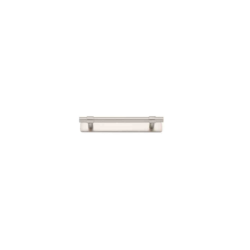 Cabinet Pull Helsinki With Backplate Satin Nickel 128mm