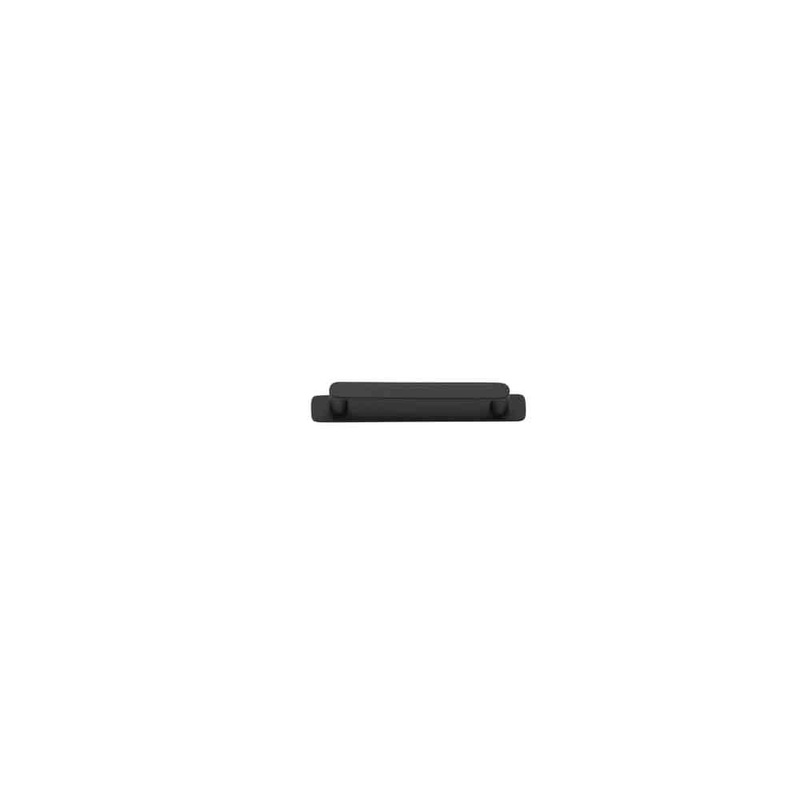 Cabinet Pull Osaka With Backplate Matt Black 128mm