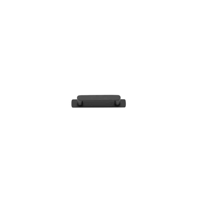 Cabinet Pull Osaka With Backplate Matt Black 96mm