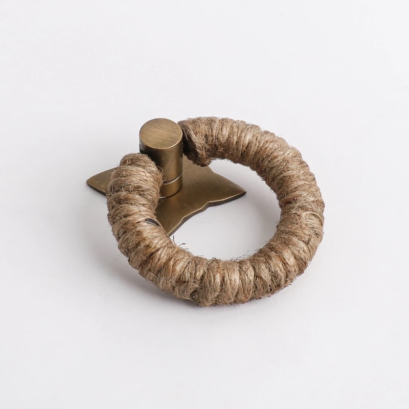 Rope Pull Jute with Acid Washed Brass
