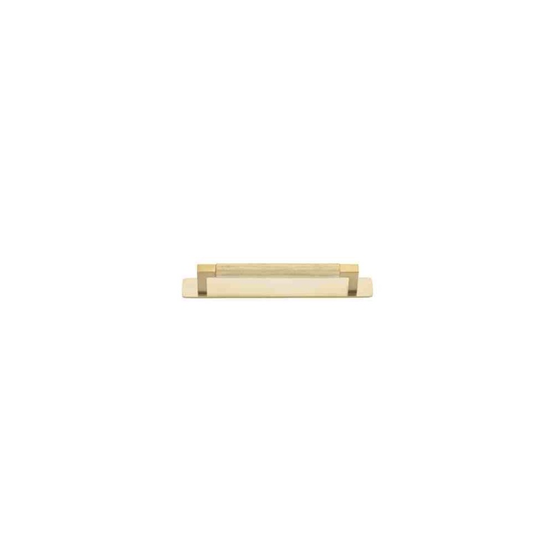 Cabinet Pull Brunswick With Backplate Brushed Gold PVD 160mm