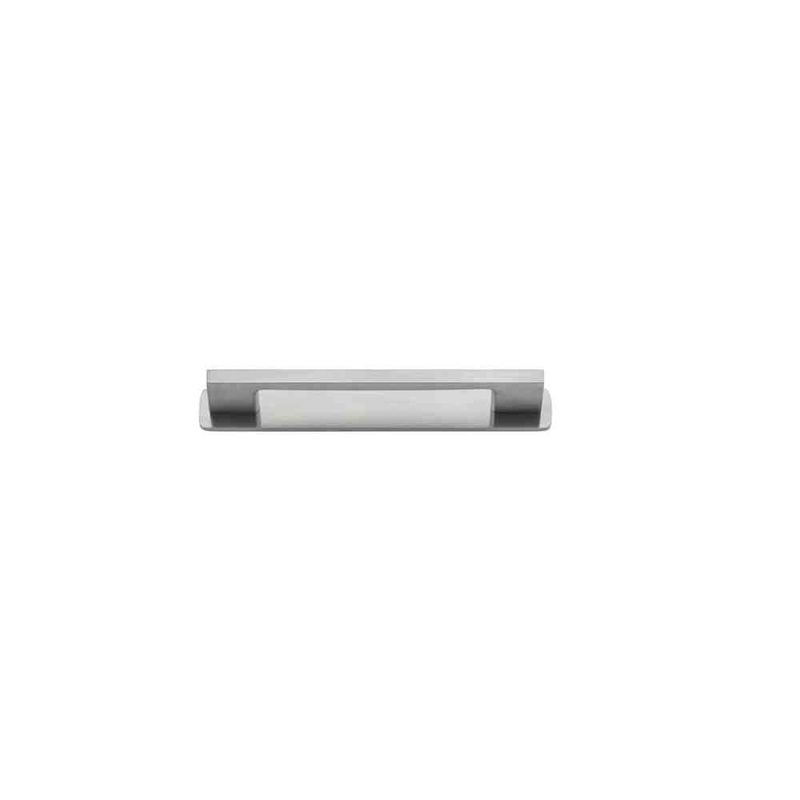 Cabinet Pull Cali With Backplate Brushed Chrome 128mm