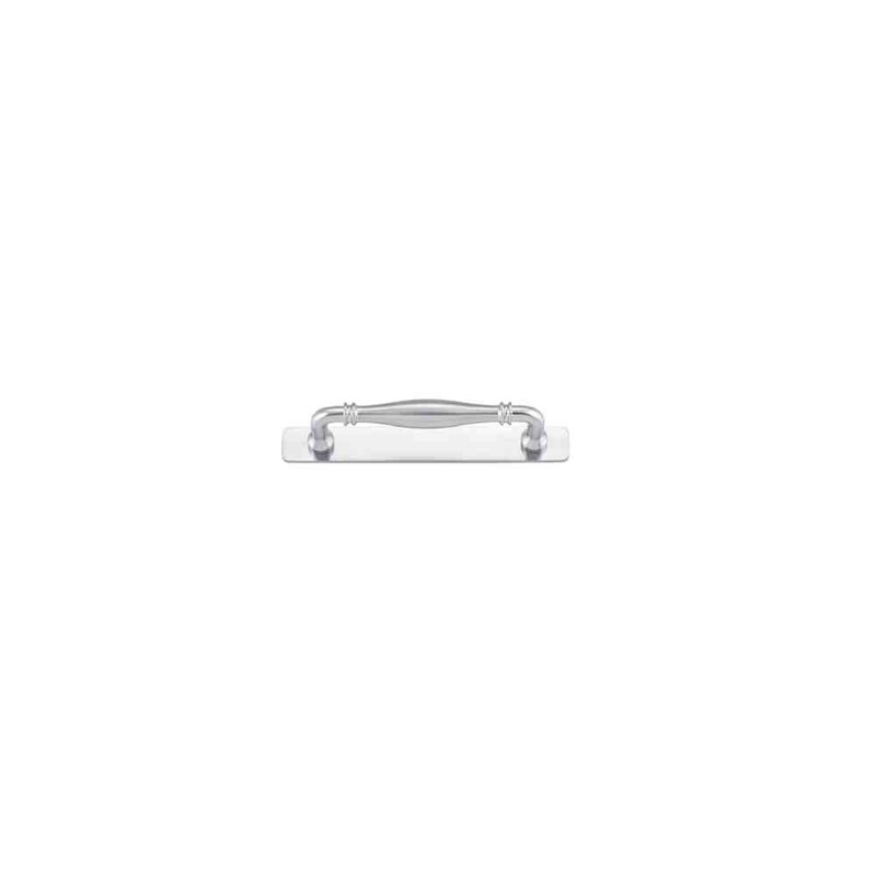 Cabinet Pull Sarlat With Backplate With Backplate Brushed Chrome 128mm