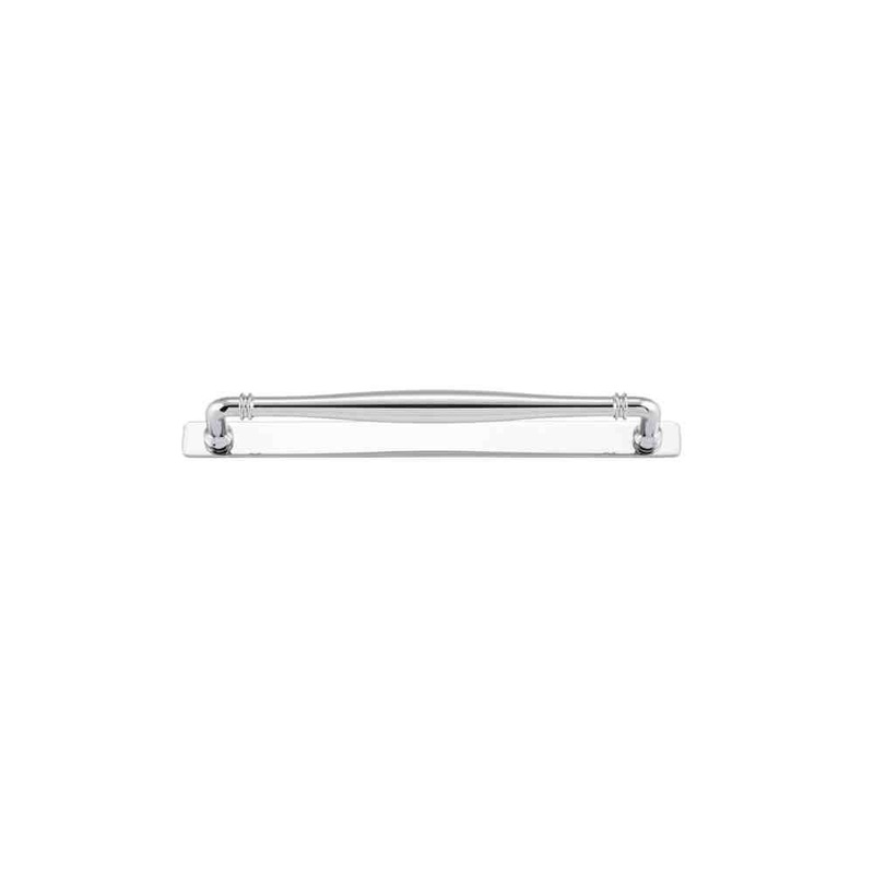 Cabinet Pull Sarlat With Backplate With Backplate Polished Chrome 256mm