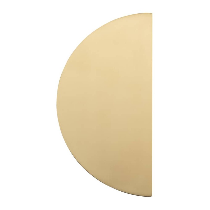 Large Pull Osaka Half Moon Brushed Brass H250mm