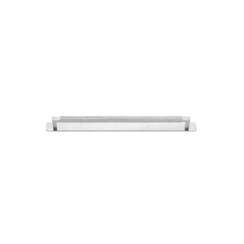 Cabinet Pull Brunswick With Backplate Brushed Chrome 320mm