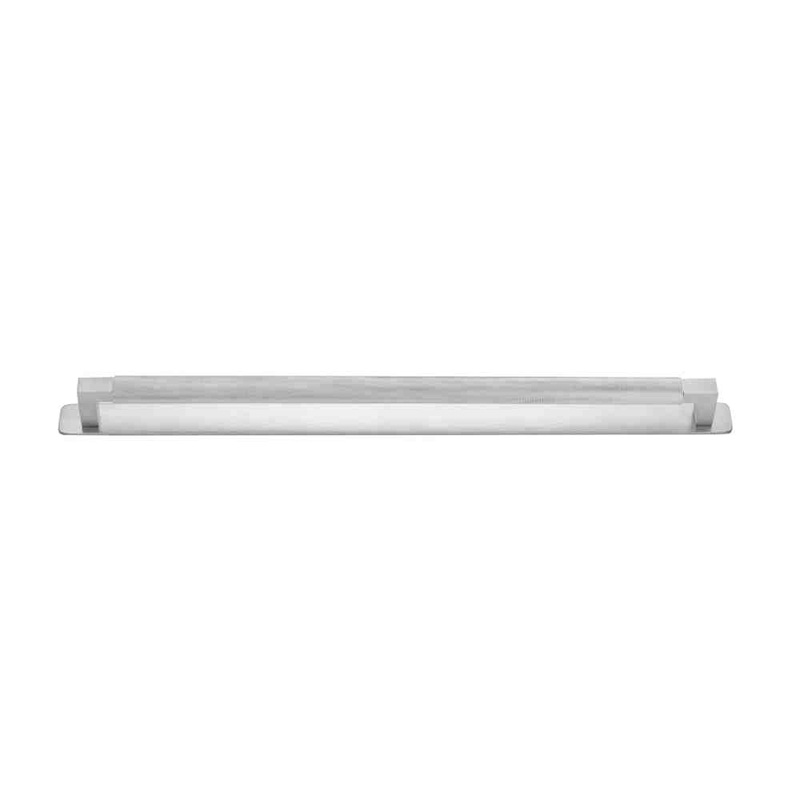 Cabinet Pull Brunswick With Backplate Brushed Chrome 450mm