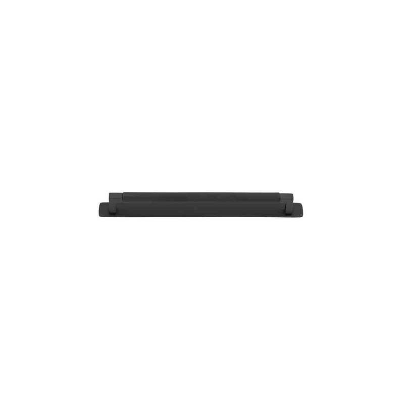 Cabinet Pull Brunswick With Backplate Matt Black 256mm