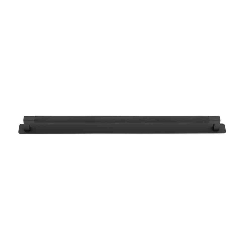 Cabinet Pull Brunswick With Backplate Matt Black 450mm