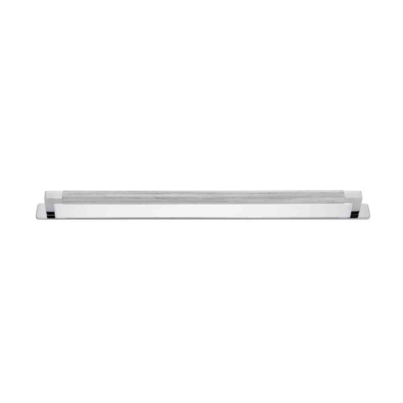 Cabinet Pull Brunswick With Backplate Polished Chrome 450mm