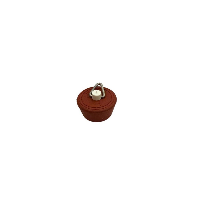 Plug Rubber 1in (25mm) Red Solid