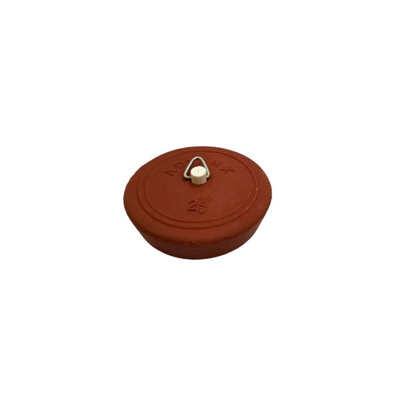 Plug Rubber 2-3/8 (60mm) Red Solid