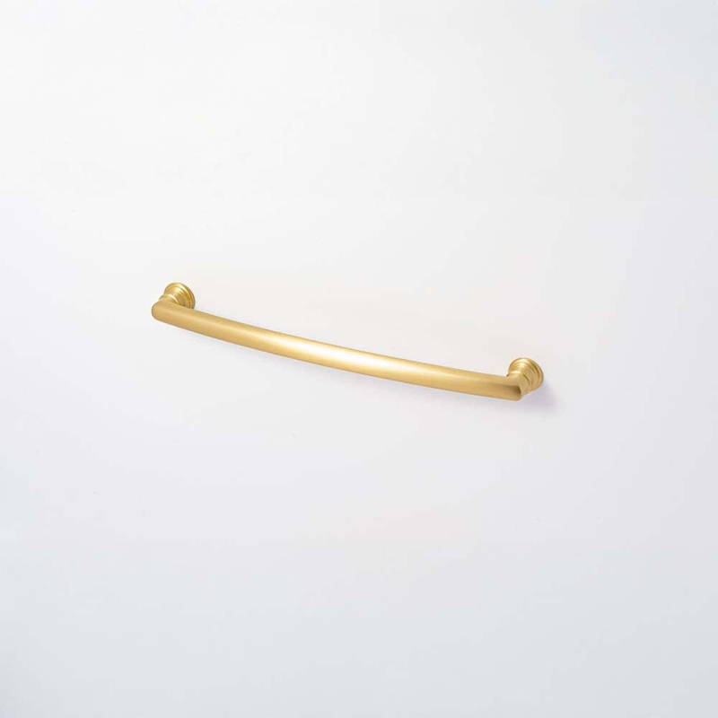 Decade 203mm Ridged Handle Satin Brass