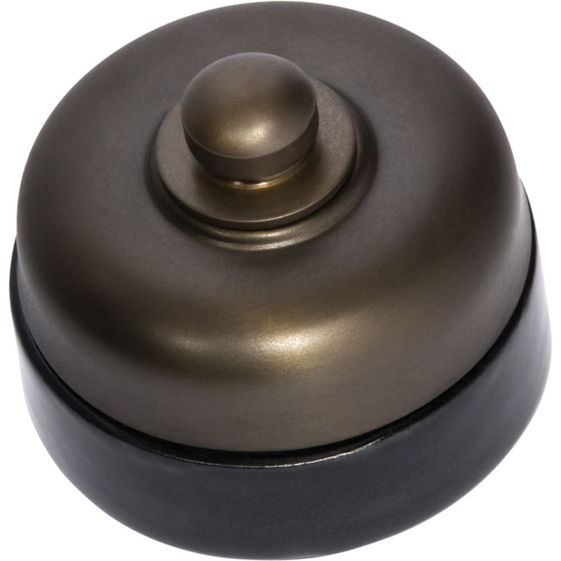Dimmer LED 250T Black Porcelain Base Antique Brass