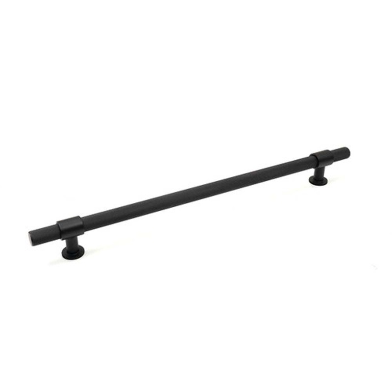 Momo Belgravia Knurled 416mm Solid Brass Appliance Pull Matt Black