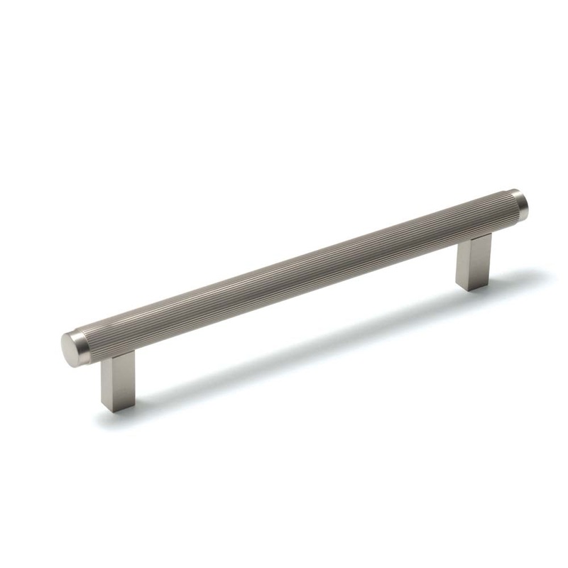 Momo Bellevue 160mm Solid Brass Lined Bar Pull Dull Brushed Nickel