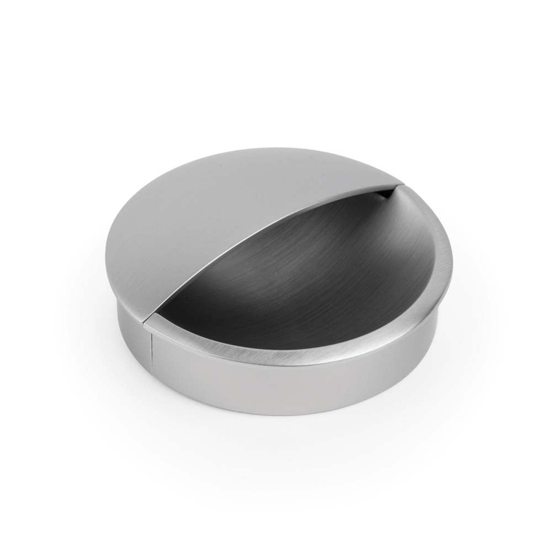 Momo Lidd Flush Pull 60mm Brushed Nickel