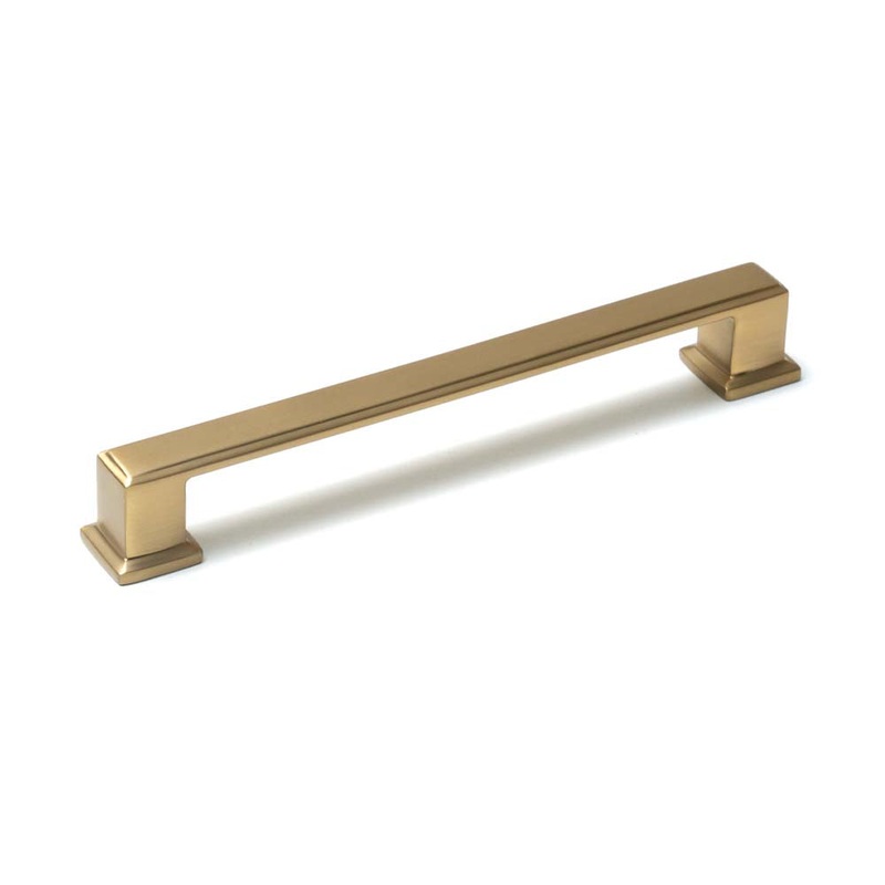Momo Lucca D Handle 160mm Brushed Satin Brass