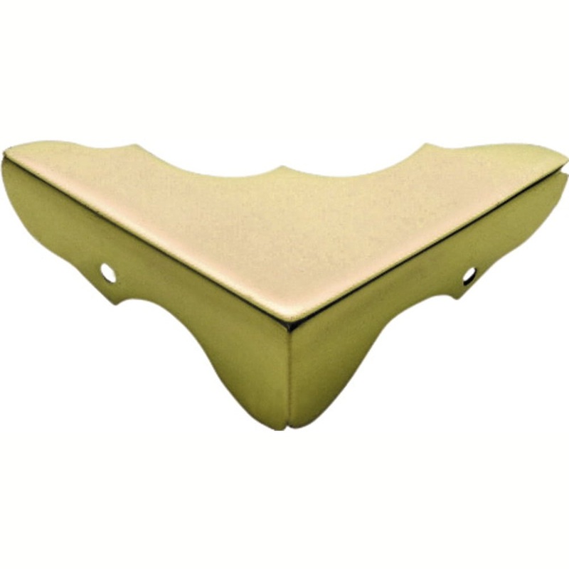 Box Corner Sheet Brass Small Polished Brass