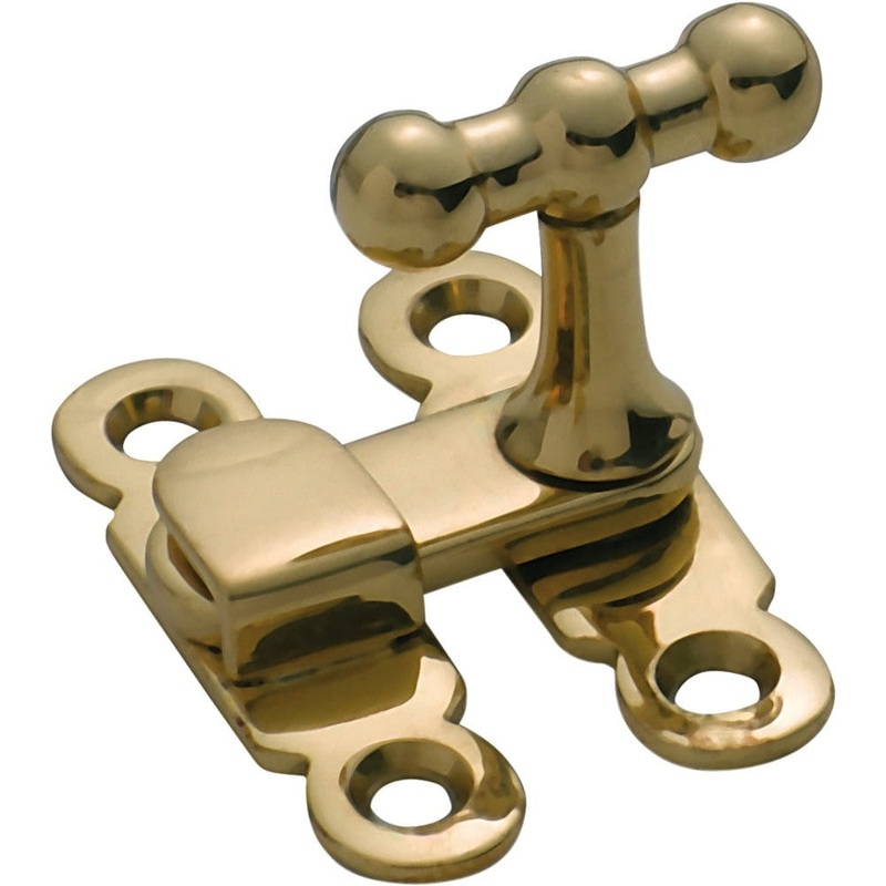 Cupboard Catch Thumb Turn Polished Brass