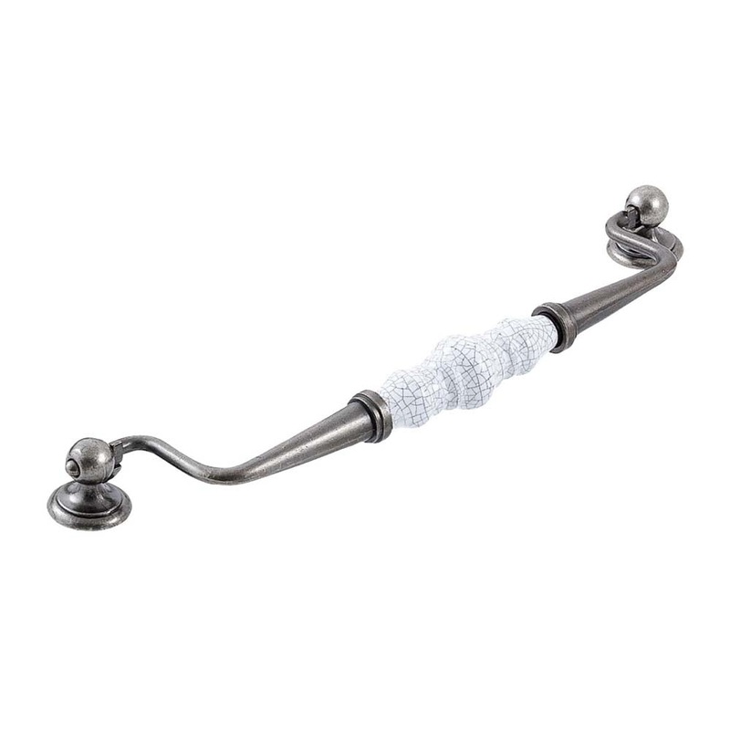 Momo Trianon Swivel Bail 224mm White Crackle & Pewter