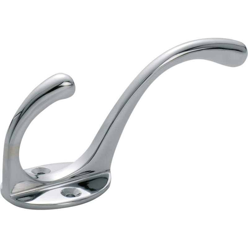 Hat & Coat Hook Victorian Chrome Plated H110xP50mm