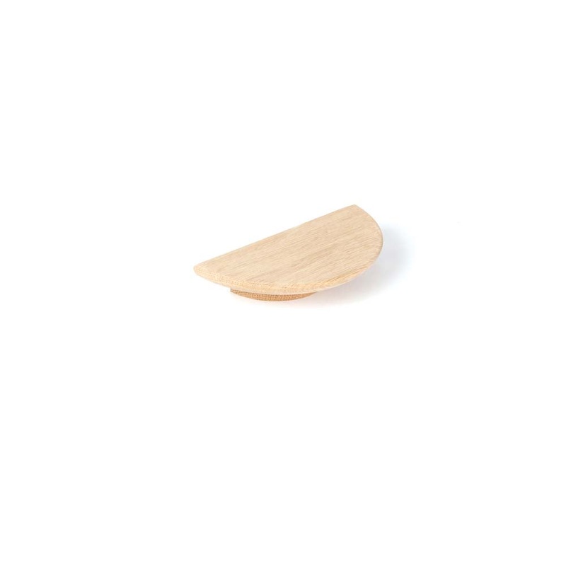 Momo Daintree Half Round Timber Handle 100mm American Oak Raw