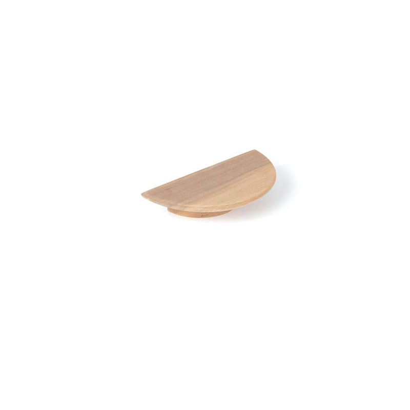 Momo Daintree Half Round Timber Handle 100mm Walnut Raw