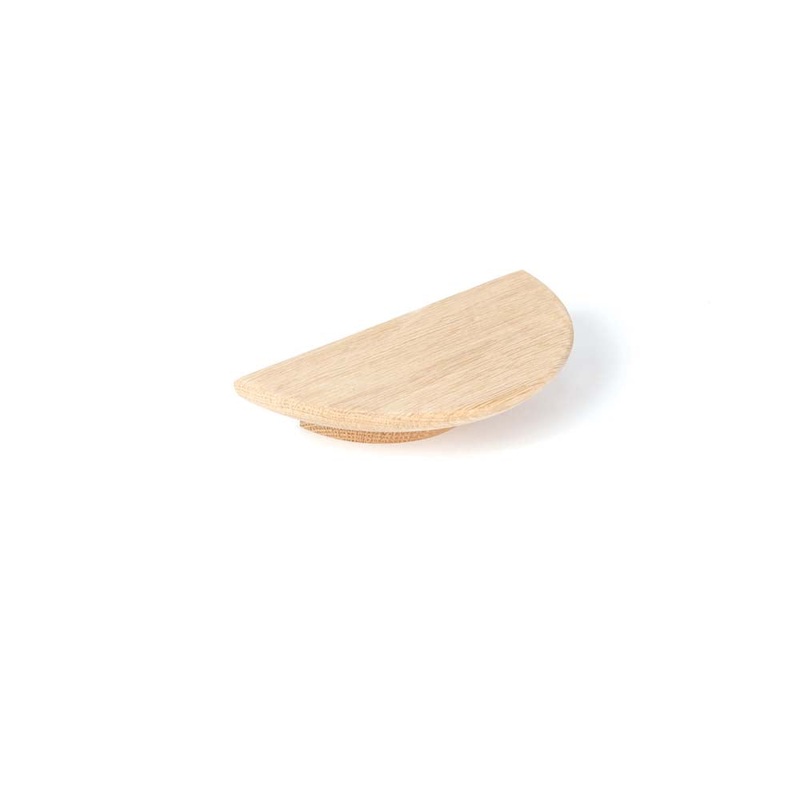 Momo Daintree Half Round Timber Handle 150mm American Oak Raw