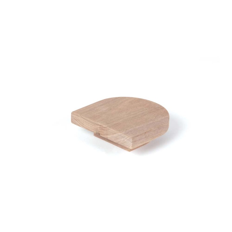 Momo Fitzroy Arch Pull Timber Handle 100mm Walnut Raw