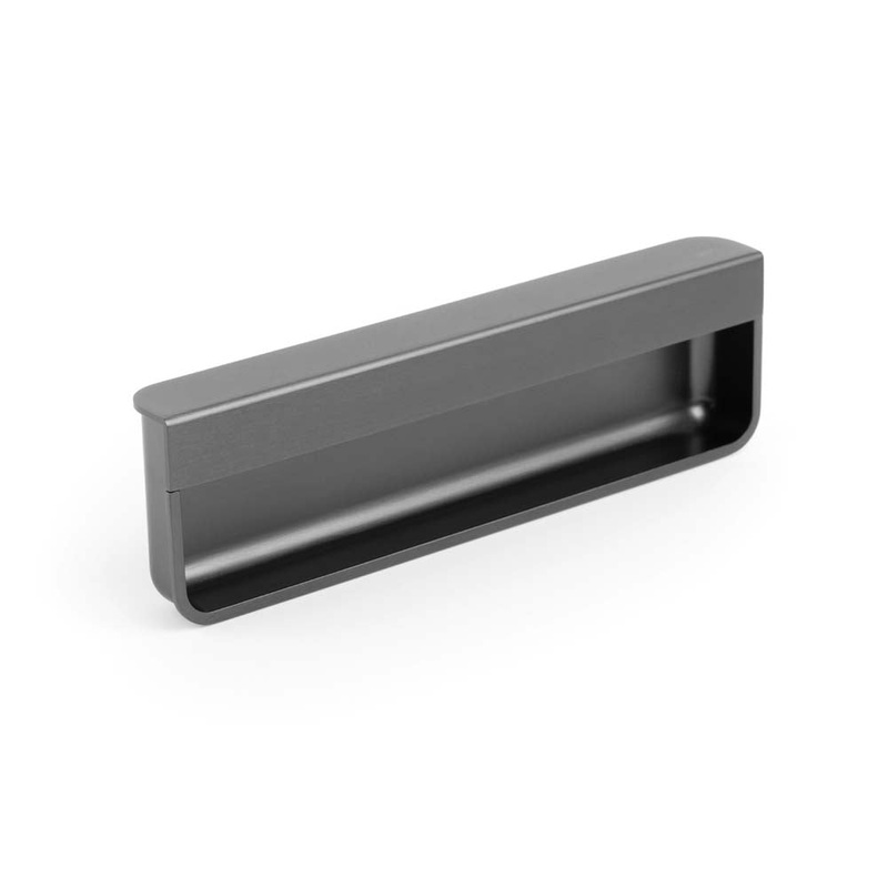 Momo Moule Edge Flush Pull 128mm Black Titanium
