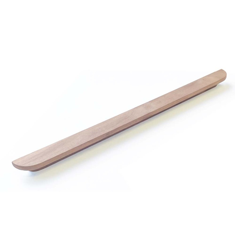 Momo Sydney Timber Pull Handle 400mm Walnut Raw