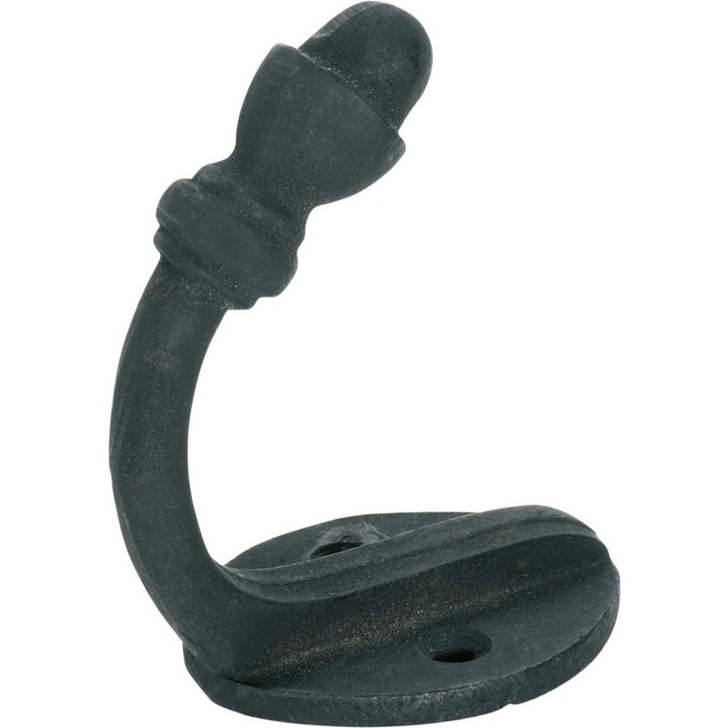 Robe Hook Acorn Iron Matt Black H45xP70mm