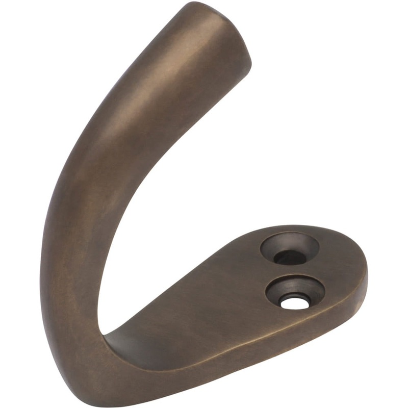 Robe Hook Single Antique Brass H45xP42mm