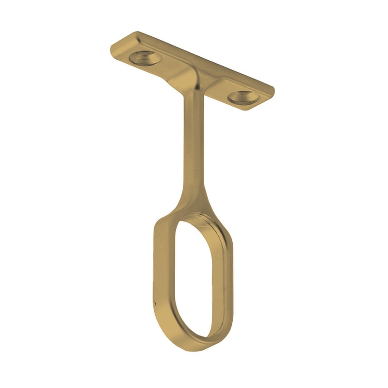 Centre Pillar Oval Brushed Dark Brass