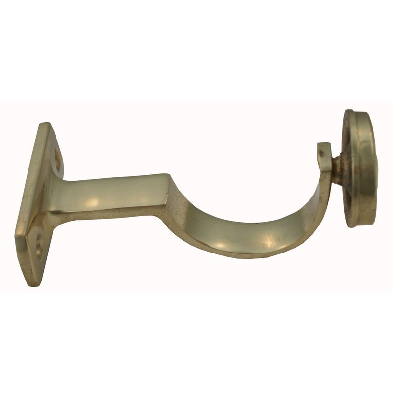 Curtain Bracket Support Brass 19mm