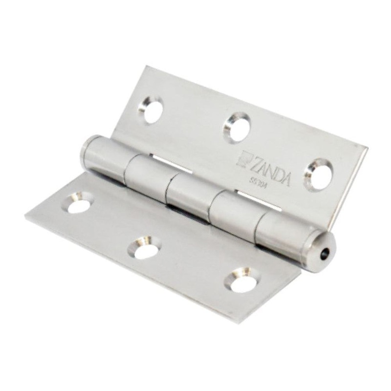 Fixed Pin Butt Hinge Stainless Steel 100x75x2.5mm