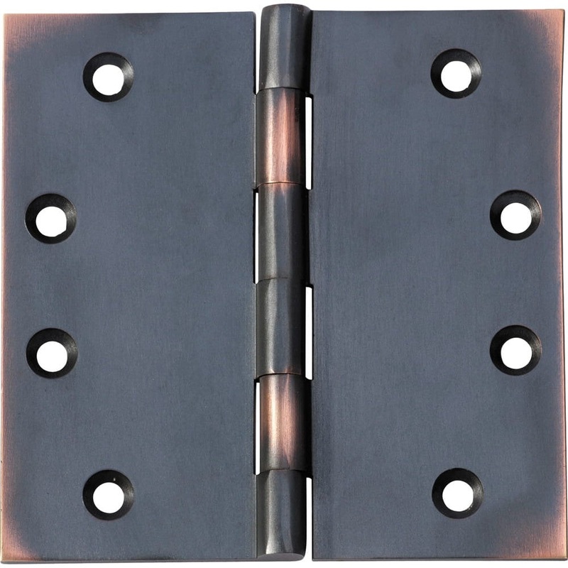 Hinge Fixed Pin Antique Copper H100xW100mm