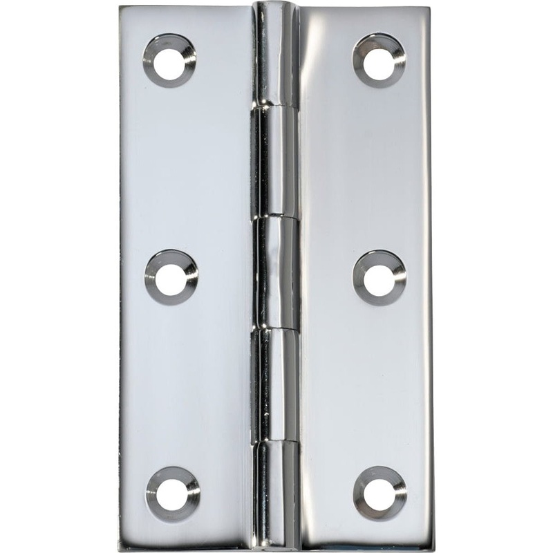 Hinge Fixed Pin Chrome Plated H89xW50mm