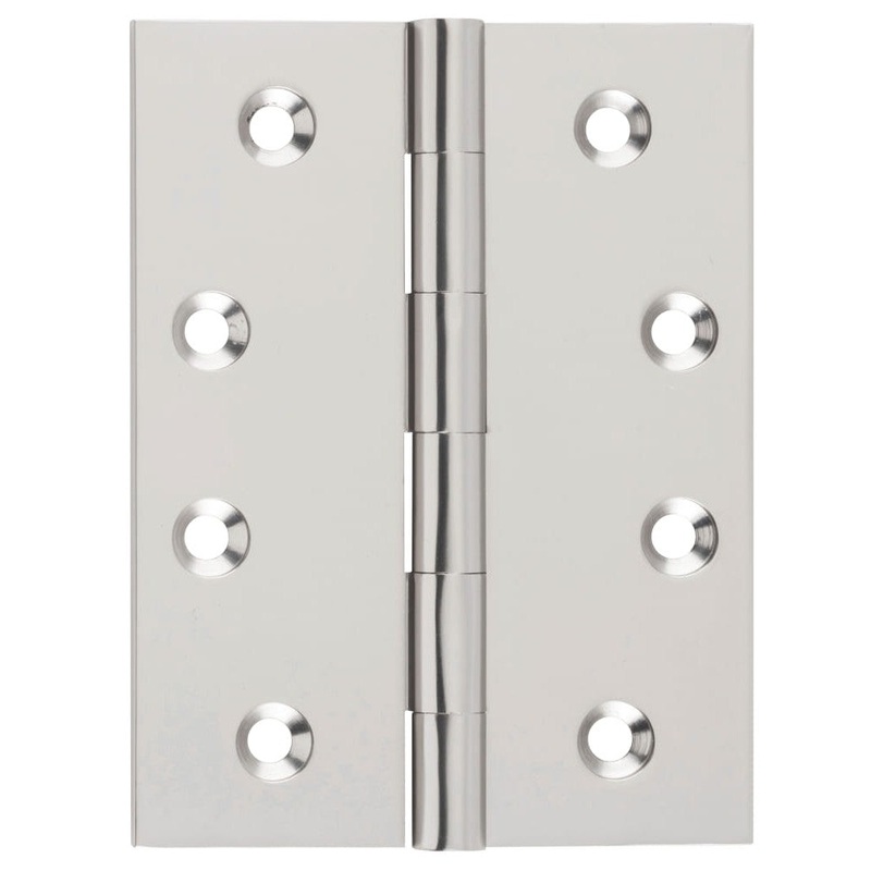 Hinge Fixed Pin Satin Nickel H100xW75mm