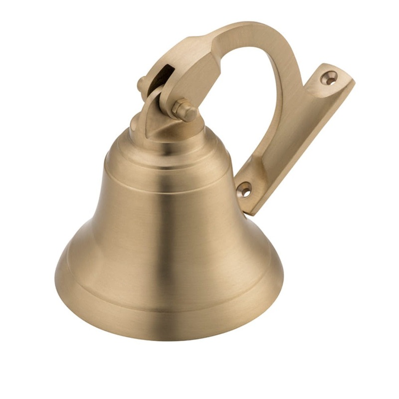 Ships Bell Satin Brass D100mm
