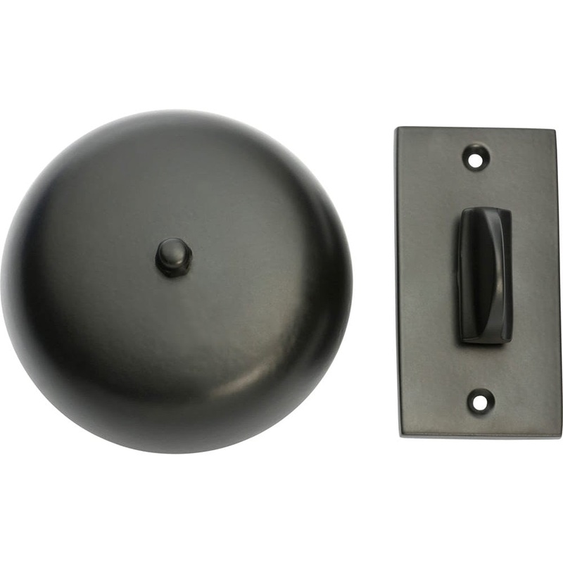 Turn Bell Plain Matt Black D90mm
